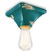 Ferroluce PLAFONIERA VINTAGE VERDE C135(VIV)