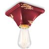 Ferroluce PLAFONIERA VINTAGE BORDEAUX C135(VIX)