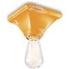 Ferroluce PLAFONIERA VINTAGE GIALLO C135(VIG)