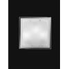 Perenz Illumina Plafoniera vetro bianco lucido 3 luci attacco E27 in metallo e allumnio 40cm Frame