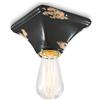 Ferroluce PLAFONIERA VINTAGE NERO C135(VIN)