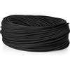 Perenz Illumina Rolla 50 mt cavo elettrico 2x0,75 mm rivestito in tessuto nero