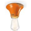 Ferroluce PLAFONIERA VINTAGE ARANCIO C132(VIO)