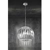 Perenz Illumina SLICE Sospensione 1 luce paralume spicchi acrilico trasparente montatura cromo d.30cm attacco E27