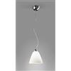Perenz Illumina DOME Sospensione 1 luce cromo lucido con vetro bianco soffiato attacco E27