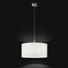 Perenz Illumina Sospensione cromo paralume in tessuto juta Round hotel 1 luce attacco E27 d.50cm