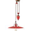 Ferroluce SALISCENDI SOSPENSIONE D.40 COUNTRY ROSSO C1446(VIR)