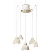 Ferroluce SOSPENSIONE 5 LUCI BERIMBAU CREMA C2605(CRM)
