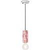Ferroluce SOSPENSIONE CILINDRO LARGO PI MING ROSSO C2501(MIR)