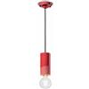 Ferroluce SOSPENSIONE CILINDRO LARGO PI ROSSO CORALLO / CORAL RED C2501(ROC)