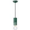 Ferroluce SOSPENSIONE CILINDRO LARGO PI VERDE BOTTIGLIA C2501(VEB)