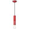 Ferroluce SOSPENSIONE CILINDRO STRETTO PI ROSSO CORALLO / CORAL RED C2500(ROC)