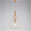 BeLight Sospensione in ferro laccato oro ducale con decorazione oro chiaro 1 luce Oro Ducale Olimpia