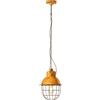 Ferroluce SOSPENSIONE CON GABBIA INDUSTRIAL GIALLO C1770(VIG)
