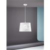 Perenz Illumina SLOT Sospensione 1 luce in metallo verniciato bianco con paralume attacco E27
