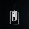 BeLight Sospensione in ferro laccato bianco e grigio con cavo elettrico regolabile 1 luce