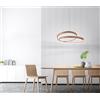 Perenz Illumina RITMO Sospensione LED 70W 5600LM 3000K in metallo colore cannella d.80cm