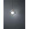 Perenz Illumina Sospensione in metallo verniciato oro Cube 15 x 15cm 1 luce attacco G9