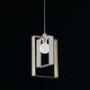 BeLight Sospensione in ferro laccato bianco e tortora con cavo elettrico regolabile 1 luce
