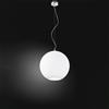 Perenz Illumina UFO Sospensione vetro bianco 1 luce sfera attacco E27 diametro 40cm