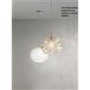 Perenz Illumina Sospensione Meteora 1 luce in metallo e vetro lavorato ambra attacco E27 d.35cm