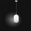 Perenz Illumina PLISSE' Sospensione 1 luce vetro plissettato bianco attacco E27 diametro 20cm