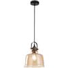 Perenz Illumina Sospensione in metallo ambra specchiato + ottone brunito Vintage 1 luce attacco E27