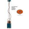 Ferroluce SOSPENSIONE INDUSTRIAL VINTAGE ARANCIO C1620VIO