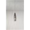Perenz Illumina Sospensione Meteora 1 luce in metallo e vetro fumè lavorato d.11cm attacco E27