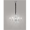 Perenz Illumina BOUGIE Sospensione 6 luci in metallo e vetro trasparente attacco E14 d.68cm
