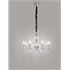 Perenz Illumina BOUGIE Sospensione 8 luci in metallo e vetro trasparente attacco E14 d.85cm