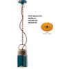 Ferroluce SOSPENSIONE INDUSTRIAL VINTAGE GIALLO C1620VIG