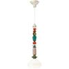 Ferroluce SOSPENSIONE VETRO H.87H.87 LARIAT BIANCO LATTE C2712(BLT)