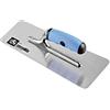AUSONIA Frattazzo per stucco frattone muratore per cemento e intonaco cona lama INOX a bordi tondi FUSION cm 27x11 forcella corta