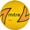Mitre Attack Palla da netball, stile popolare, design interattivo, soft-touch, giallo/arancione/nero, 5