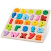 Woet® Puzzle Alfabeto A Z, Lettere Maiuscole, Giocattolo in Legno, Metodo Montessori, Imparare ABC, Prescolare, Colori, Motricità Fine, Coordinazione Mano Occhio, Regalo, A Partire da 2 Anni