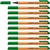 STABILO GREENpoint - Penna Ecosostenibile con punta in fibra - CO2 neutral - Confezione da 10 - Verde