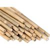 AlmaStore Canne di bambù Resistenti e Naturali - Canne Bamboo per orto, pomodori, Sostegno ortaggi - Bambu da Esterno - Arredamento (10 PZ, h.210cm / Ø18-20mm)