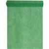 Santex Runner da tavolo, verde, 10 m x 30 cm, rotolo di tessuto non tessuto, decorazione da tavolo