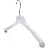 Kiroplast 20 Grucce Salvaspazio Estendibili Appendiabiti Spalla Estendibile per Camicie Magliette T-Shirt Plastica Salvaspazio Appendini Stampelle Ometti Grucciola (Bianco)