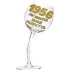 Bombo Bicchiere in Vetro Calice storto per compleanno 70 anni - 440 ml