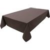 Lemos Home Concept Collection, tovaglia in 100% cotone, colori e misure a scelta, 120 x 200 cm, colore: Cioccolato