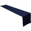 Lemos Home Concept Collection, runner da tavola in 100% cotone, colore e dimensioni a scelta, 40 x 180 cm, blu navy