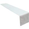 Lemos Home Runner da tavola in 100% cotone, collezione Concept, colori e dimensioni a scelta (runner da tavola, 40 x 180 cm, bianco)
