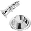 Westmark Set composto da 1 beccuccio per limone/mini centrifuga + 1 supporto, in acciaio inox, colore: argento