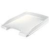 LEITZ 52370001 Plus Slim - Vaschetta Porta Corrispondenza In Formato A4, Bianco, 255 x 35 x 357, 1 Pezzo