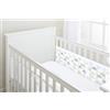 BreathableBaby Fodera in rete traspirante per lettini - Copre 2 lati - Classico - 3 mm - On Cloud Nine - 2 pannelli - Strato singolo non imbottito - Più sicuro di un paracolpi per culla - Testato per