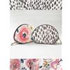 Pochette Mezzaluna con fantasia Fiorata e Petali Grigi da Cucire