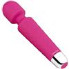 Yarosi Cordless Massager della bacchetta da - Strongest terapeutico Vibrante Potenza - meglio votati per il regalo Viaggi - Magic stress di distanza - Perfetto per dolori muscolari - USB - Mini - Rosa