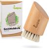 lampox® Spazzola per il viso, spazzola per il corpo, scrub, setole naturali in legno di faggio, efficace per la pulizia e l'esfoliazione